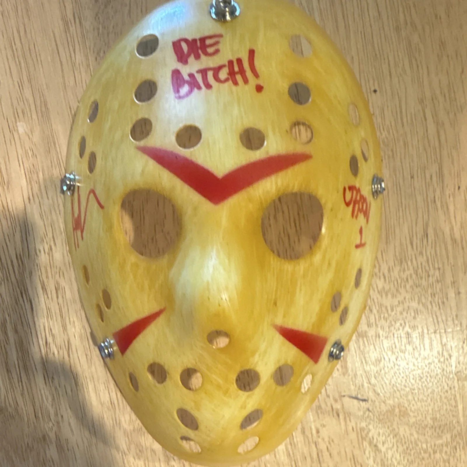 Friday the 13th Jason Mask Auto Ari Lehman Beckett Authenticated Movie Memorabil, image 5