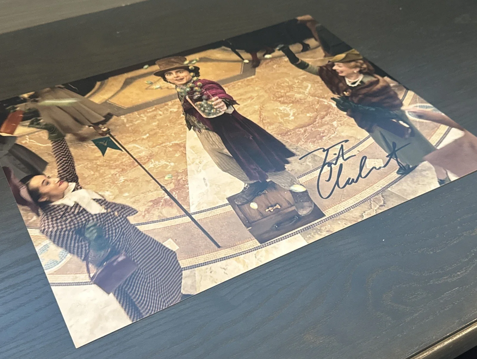 Timothee Chalamet Autographed Signed Willie Wonka 8x10 Photo with COA Proof !!, изображение 2