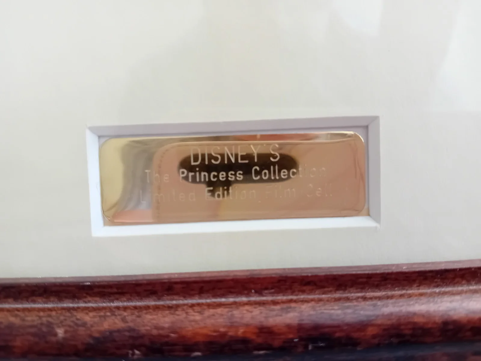Disney Princesses 35mm Film Cell Display - 6 Cells - Framed Limited Edition, image 2