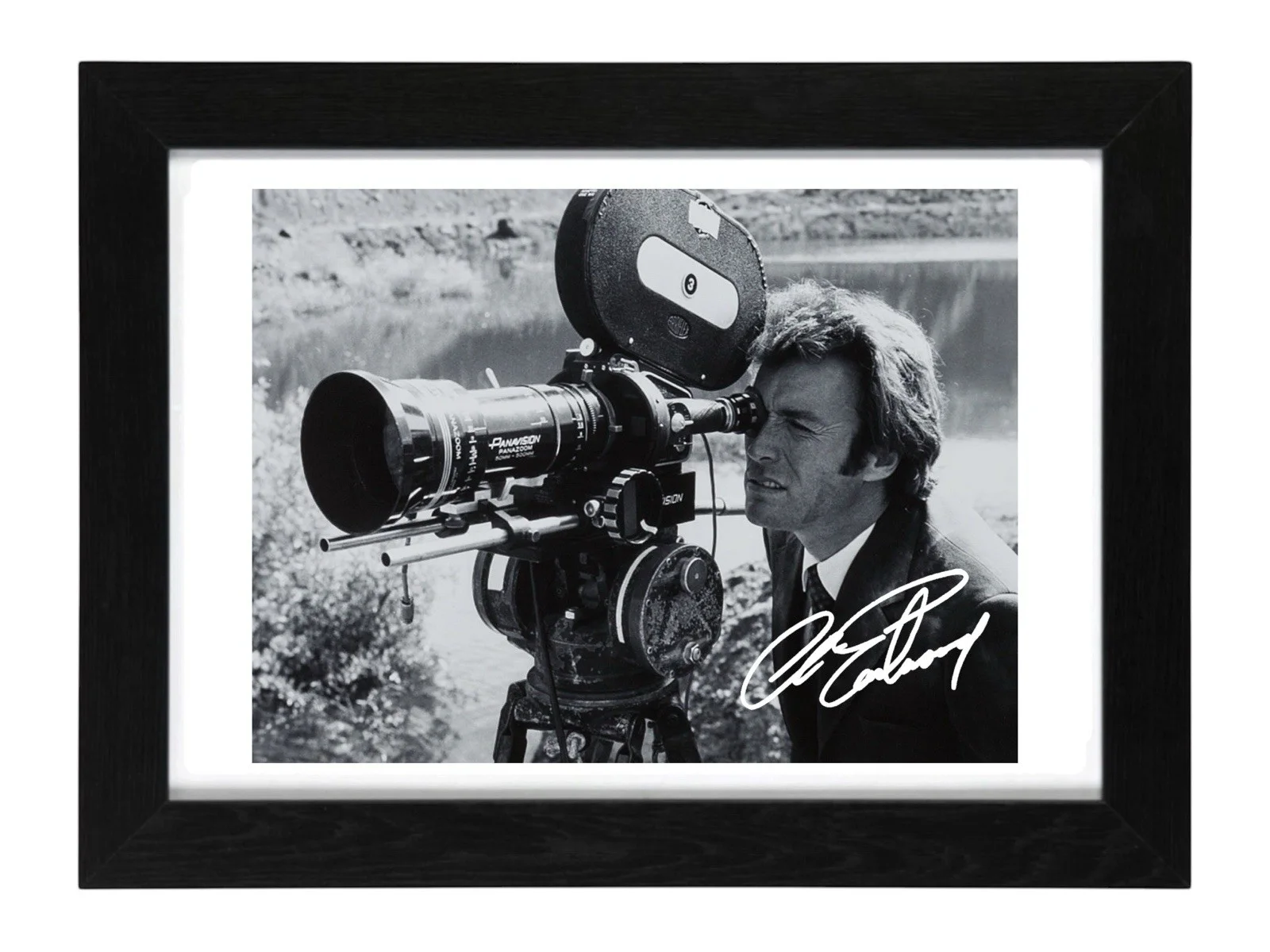 Clint Eastwood Signed Autograph PHOTO Pre Print 6x4/A4/ Framed, image 2