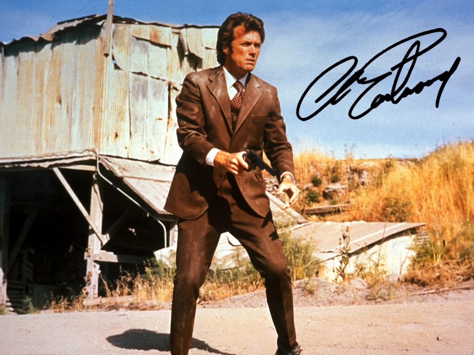 Clint Eastwood Signed Autograph PHOTO Pre Print 6x4/A4/ Framed, изображение 3
