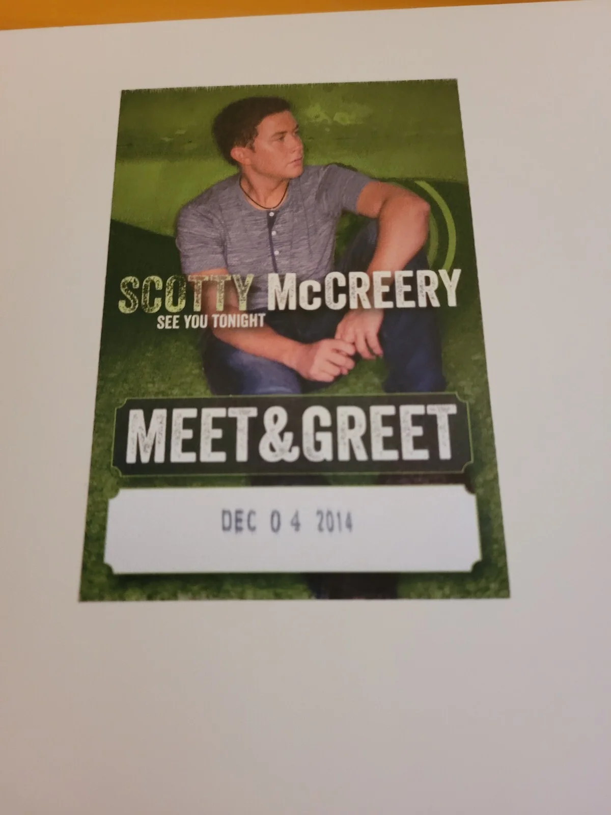 SCOTTY MCCREERY SIGNED AUTOGRAPHED 8x10 PHOTO, image 3