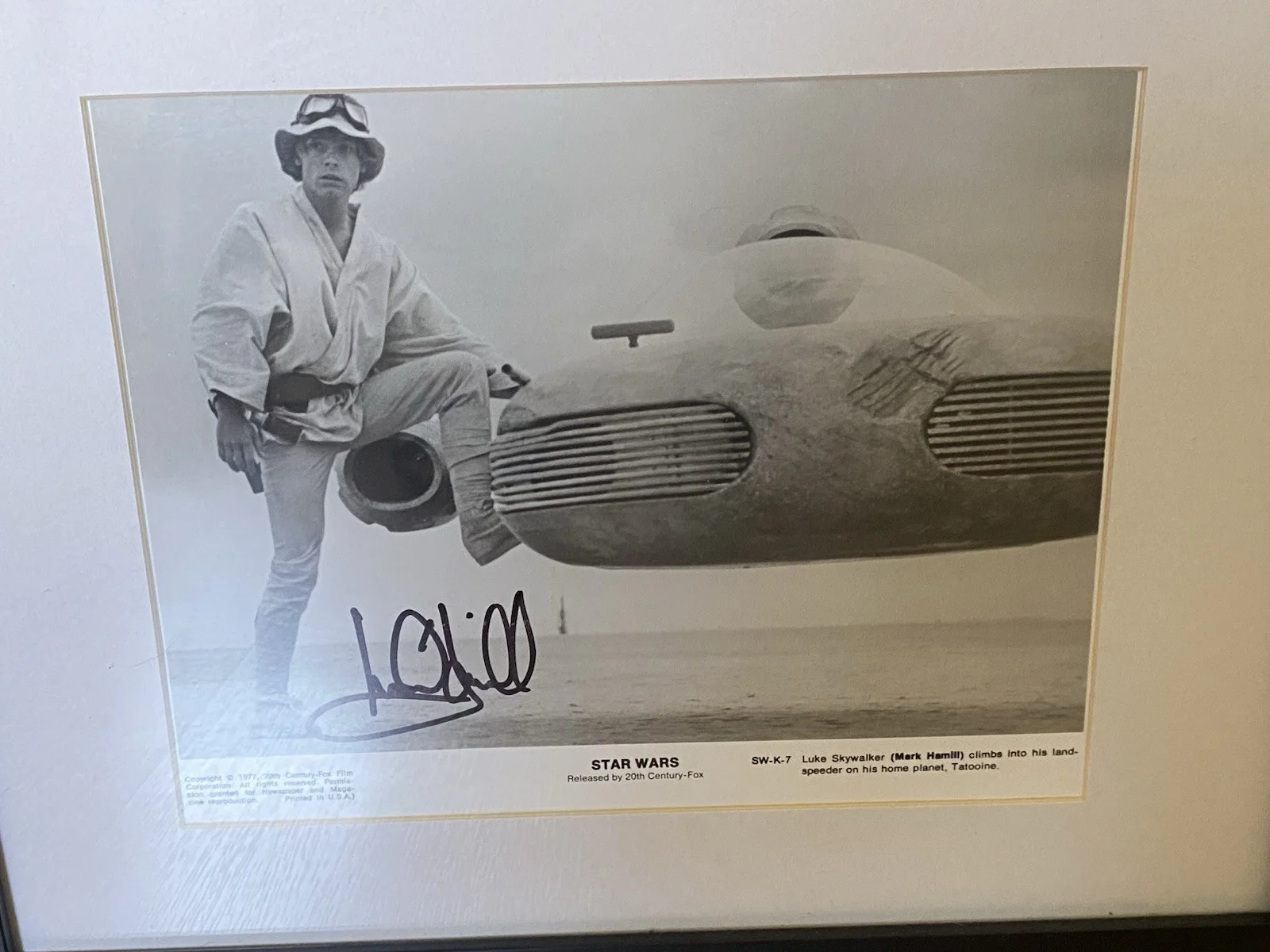 Star Wars Photo Signed by Mark Hamill JSA Letter of Authenticity, изображение 2