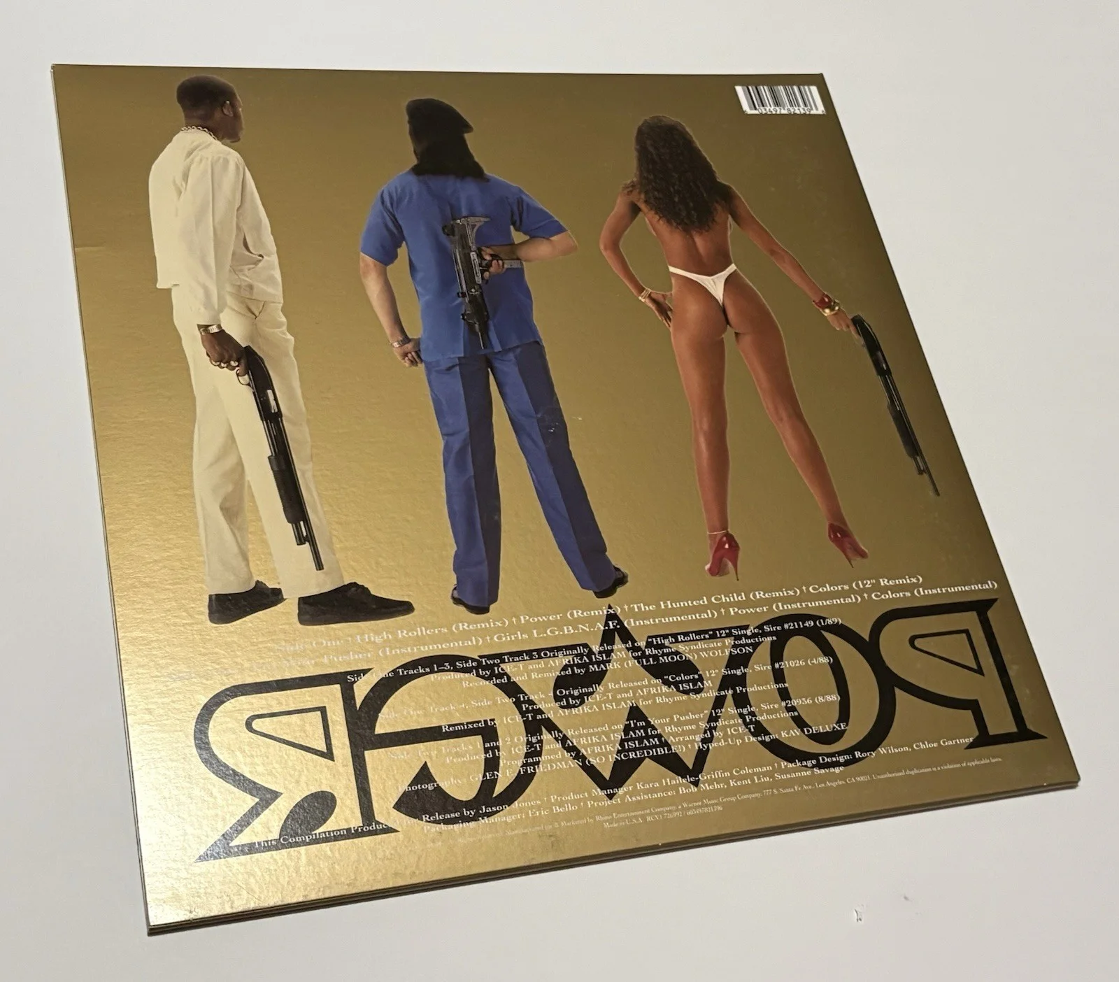 Ice T Autographed Vinyl🎤Power🎤Gold Cover🎤, image 3