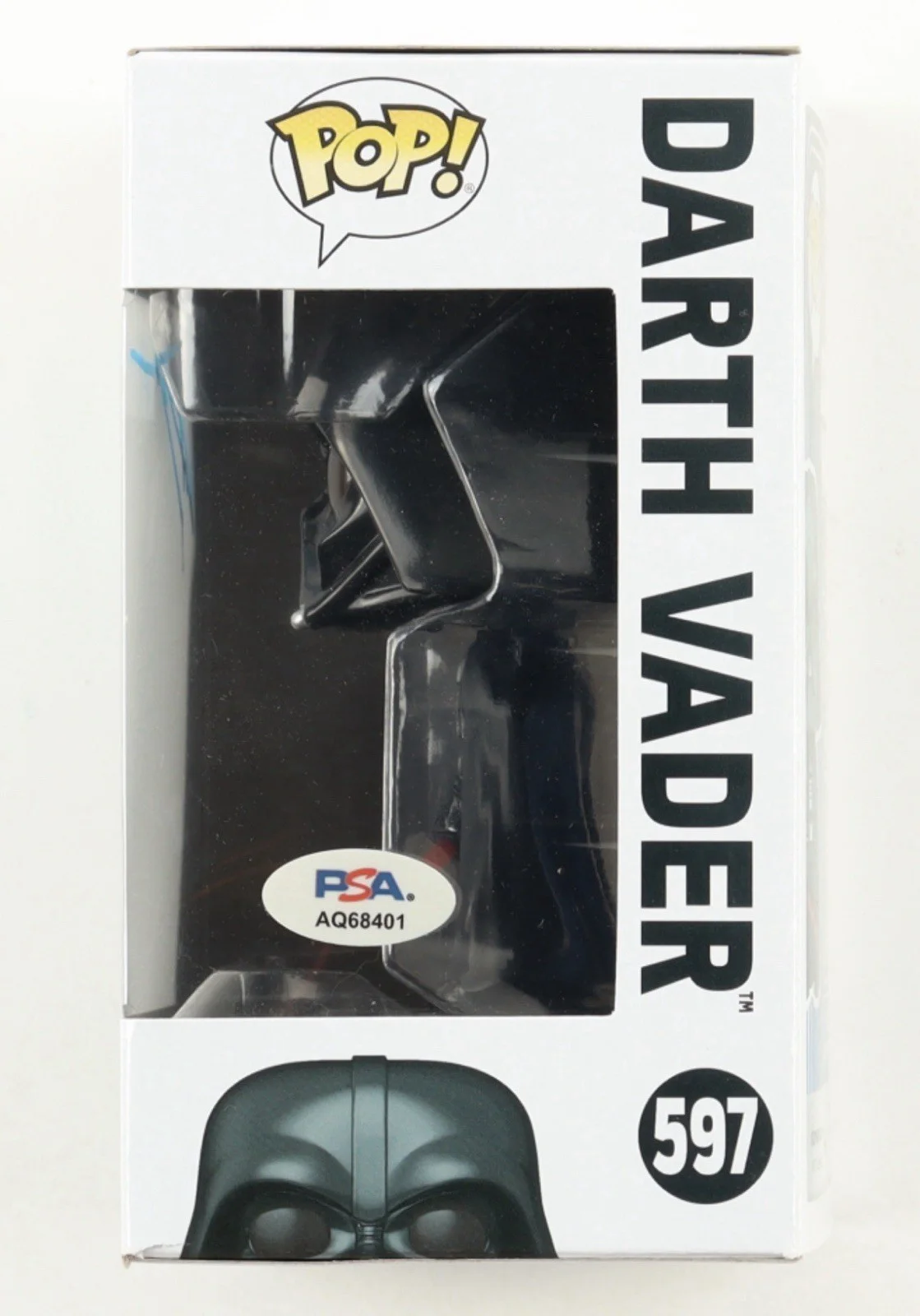 HAYDEN CHRISTENSEN — HAYDEN CHRISTENSEN signed DARTH VADER FUNKO POP FIGURE #597 w/ COA PSA AQ68401, изображение 2