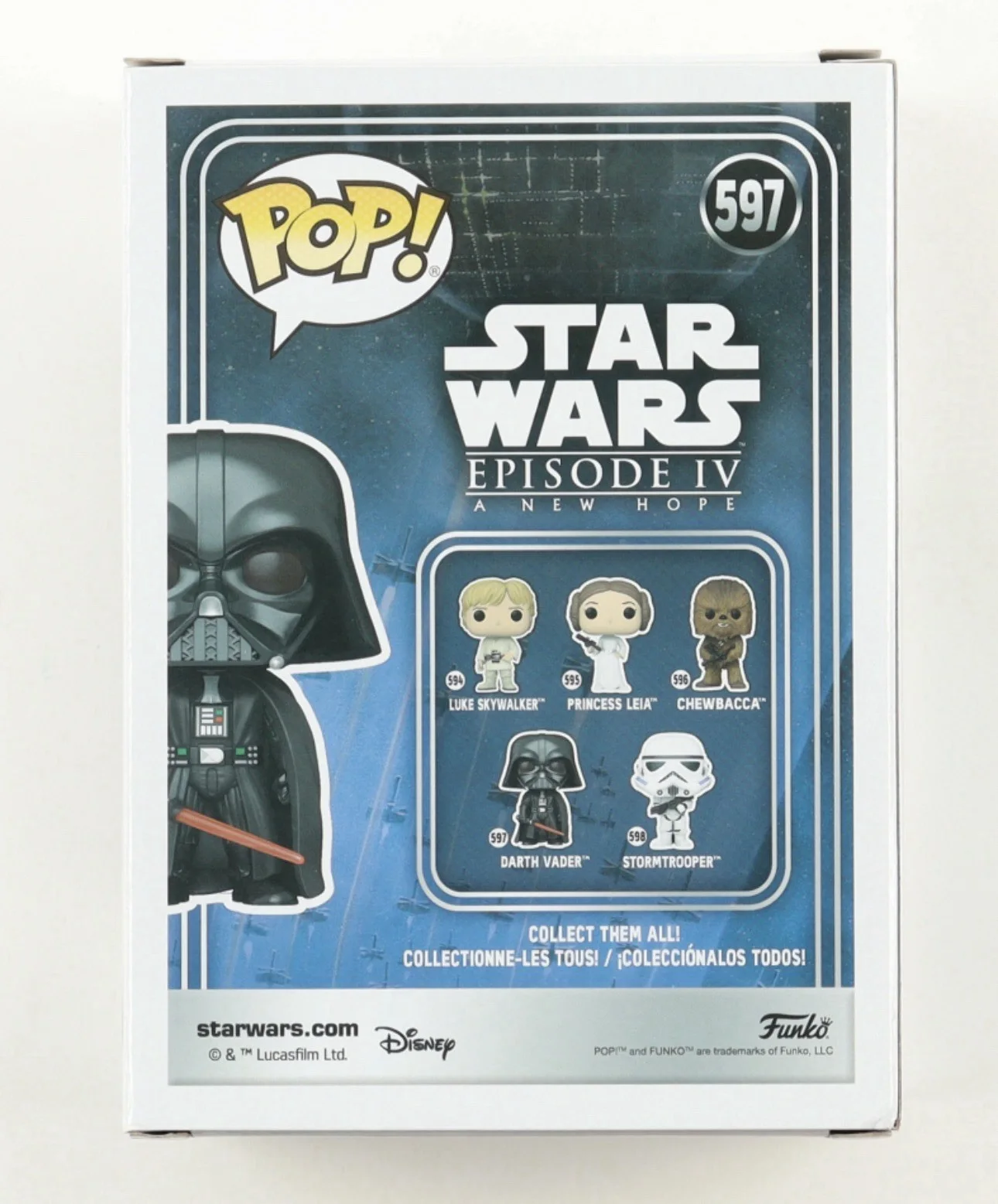 HAYDEN CHRISTENSEN — HAYDEN CHRISTENSEN signed DARTH VADER FUNKO POP FIGURE #597 w/ COA PSA AQ68401, изображение 4