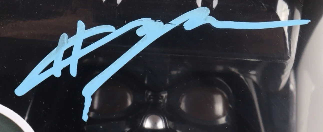 HAYDEN CHRISTENSEN — HAYDEN CHRISTENSEN signed DARTH VADER FUNKO POP FIGURE #597 w/ COA PSA AQ68401, изображение 5