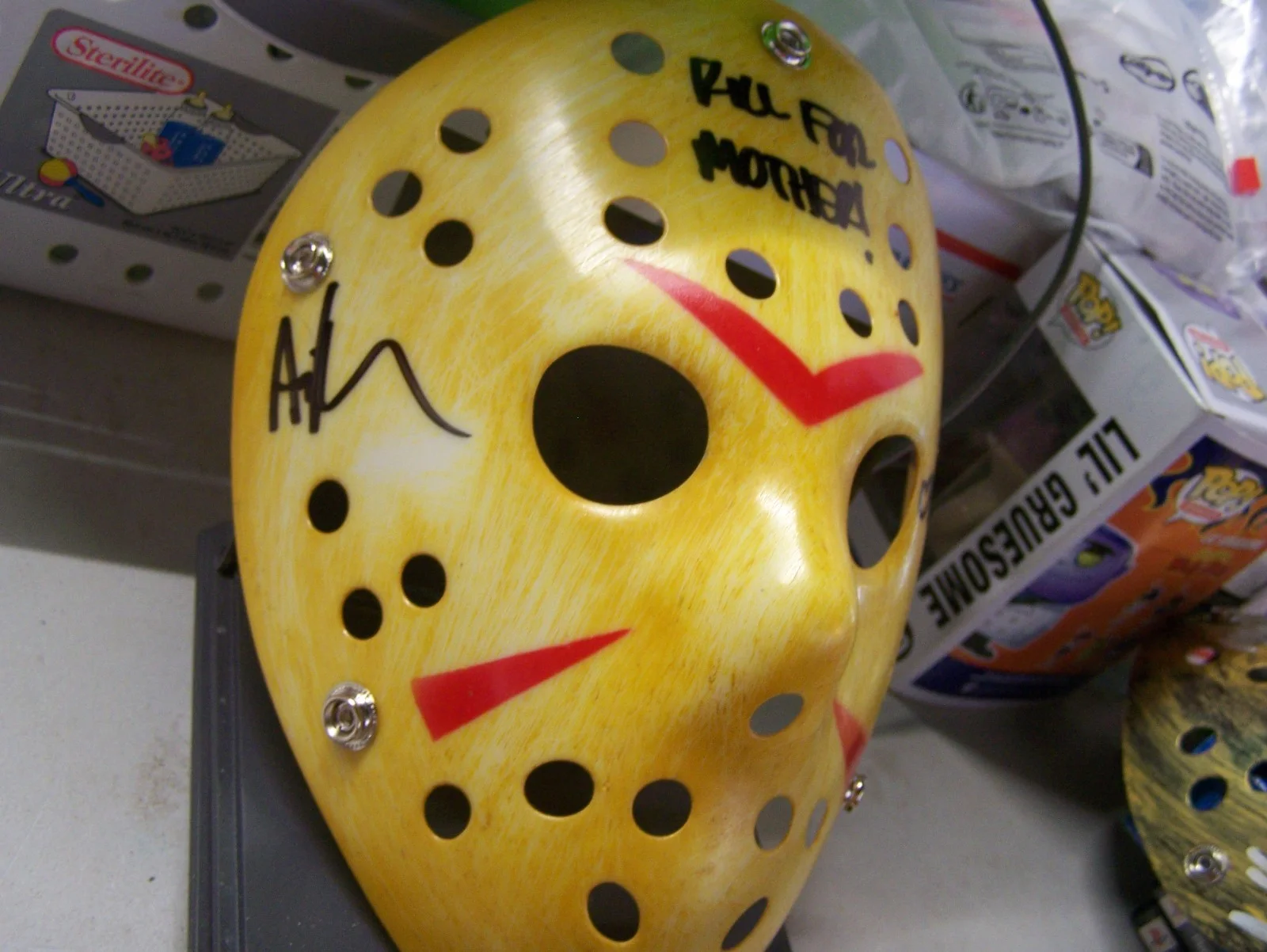 Ari Lehman — Ari Lehman Autographed Friday The 13th Kill For Mother Mask, изображение 2