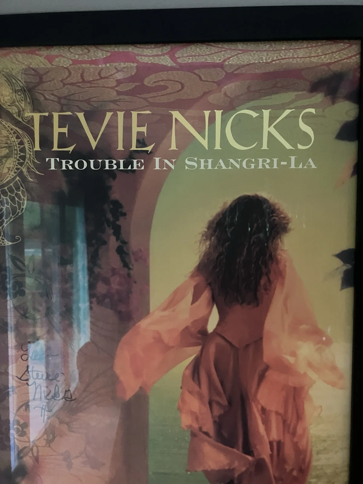 STEVIE NICKS FLEETWOOD MAC RARE SIGNED AUTOGRAPHED TROUBLE IN SHANGRI-LA JSA LOA, изображение 3