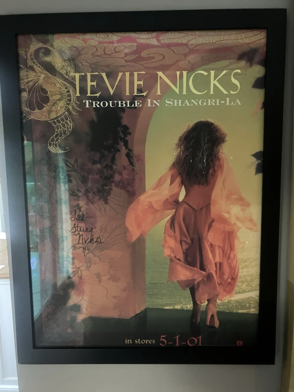 STEVIE NICKS FLEETWOOD MAC RARE SIGNED AUTOGRAPHED TROUBLE IN SHANGRI-LA JSA LOA, изображение 4