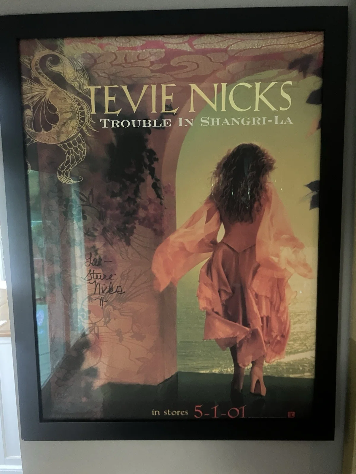 STEVIE NICKS FLEETWOOD MAC RARE SIGNED AUTOGRAPHED TROUBLE IN SHANGRI-LA JSA LOA, изображение 5