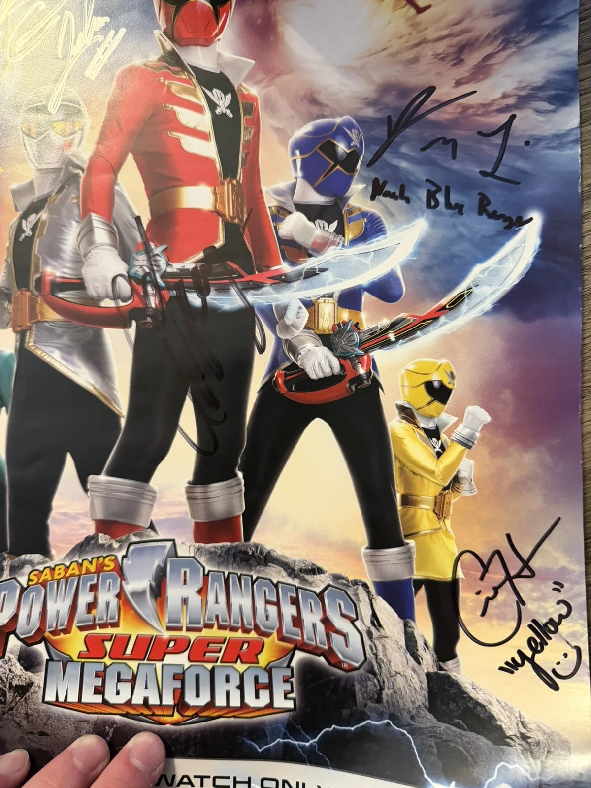 Power Rangers Super Megaforce Cast Signed Poster, image 3
