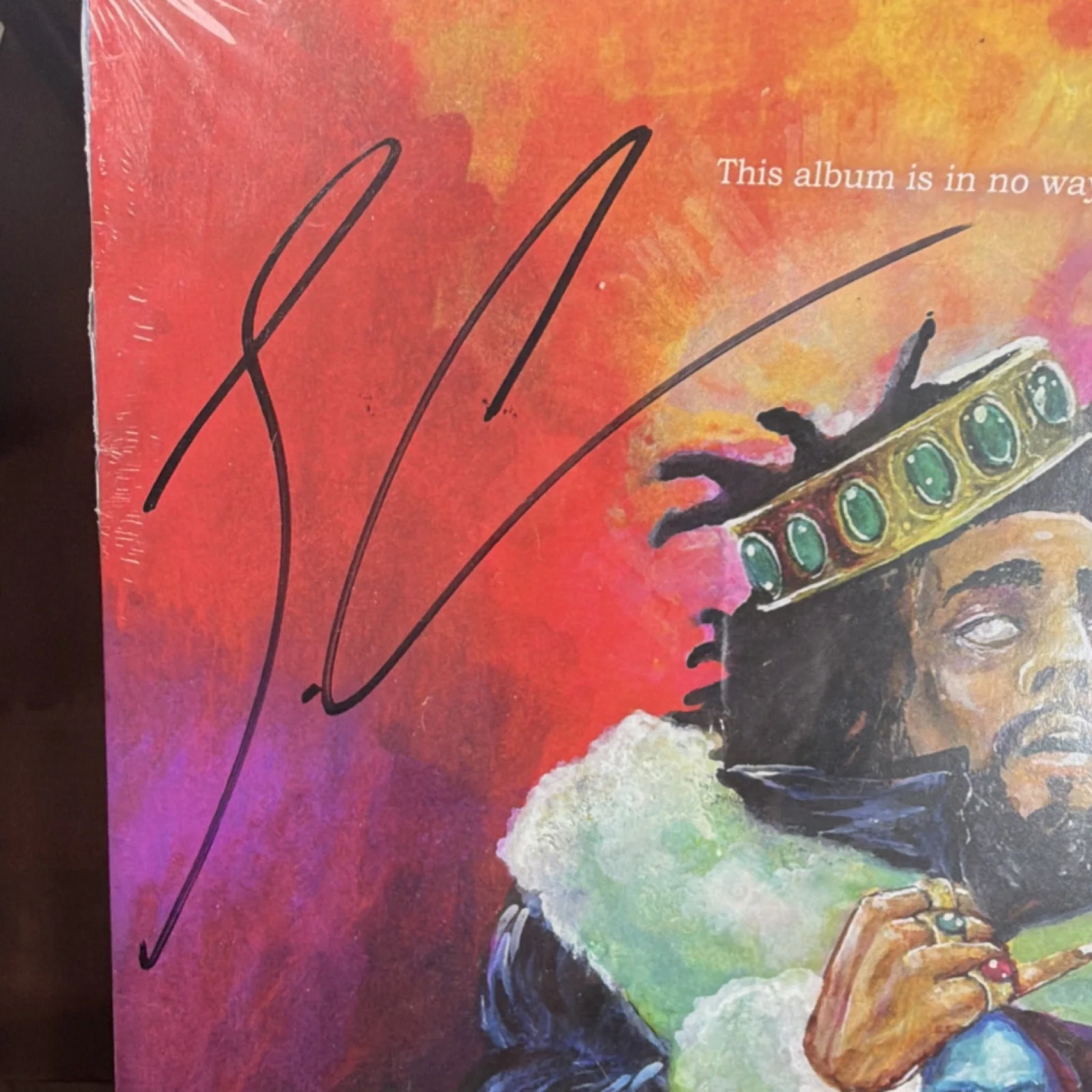 J. Cole KOD Autographed Vinyl Album Dreamville Roc Nation B0028571-01/Minor Tear, изображение 4