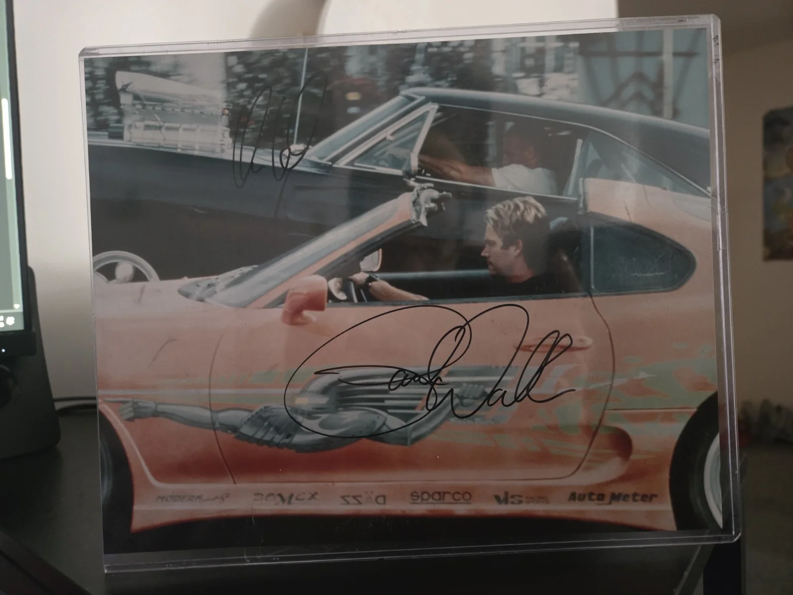 Vin Diesel / Paul Walker — Vin Diesel / Paul Walker Fast and Furious Signed 8x10 COA W/Matching Sticker, изображение 3