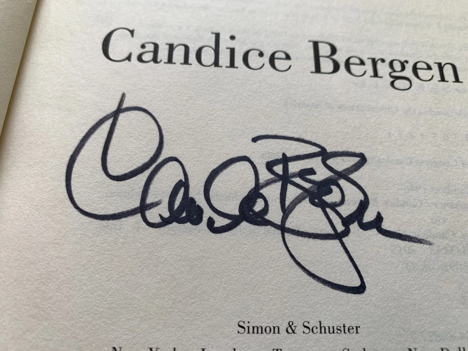 Candice Bergen — Candice Bergen signed book A Fine Romance HC/Dust Jack 1st edition 1st printing, изображение 5