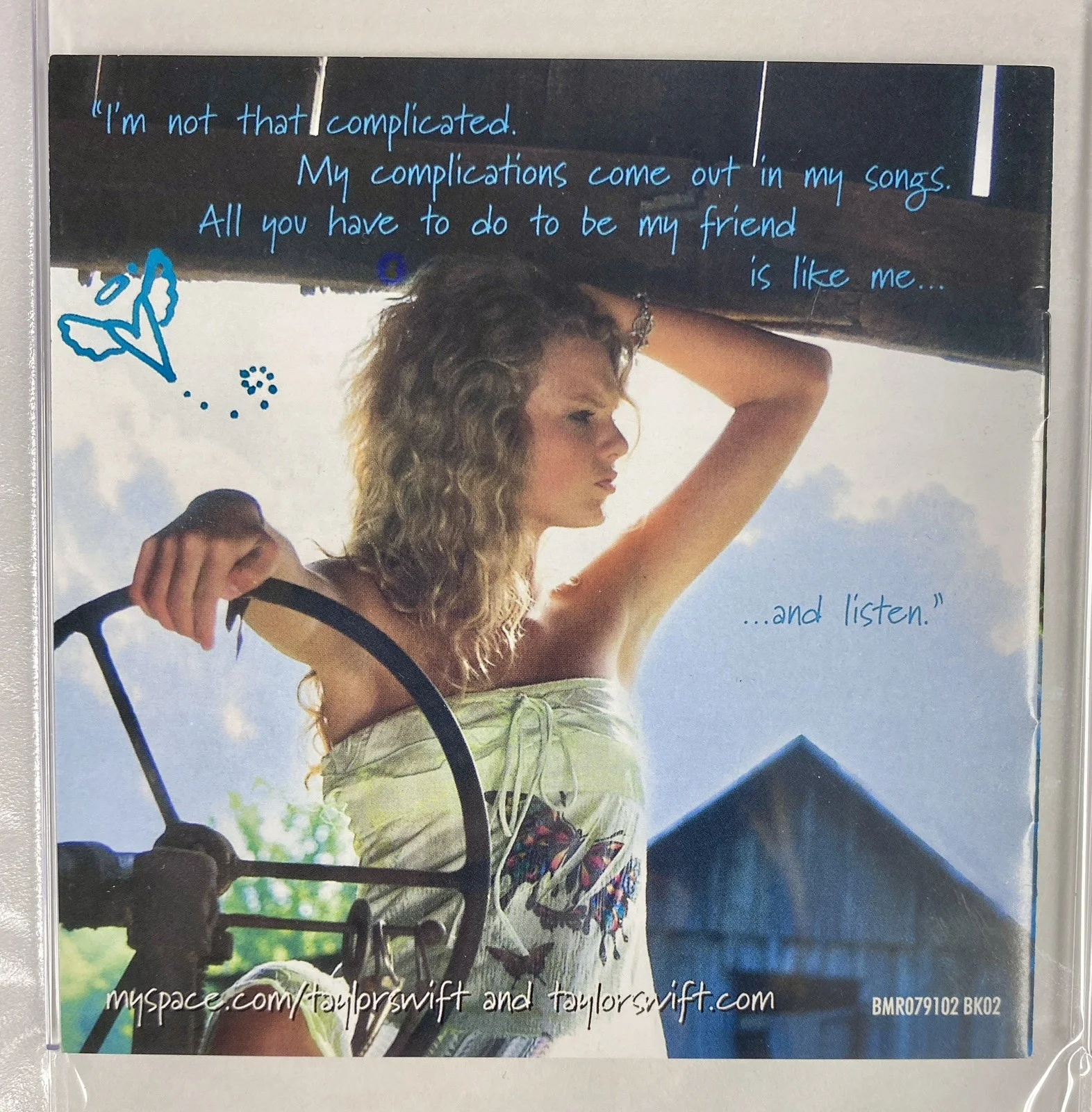 Taylor Swift Signed Debut Album CD Cover - PSA, image 3