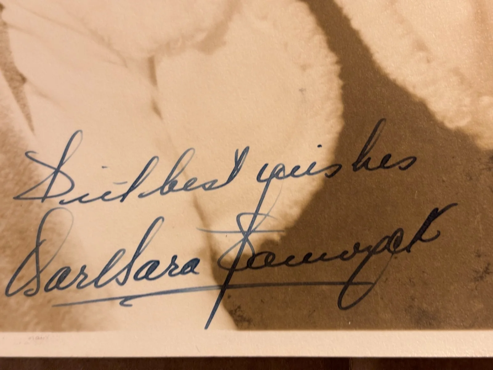 Barbara Stanwyck Rare Very Early Autographed Photo From 40s Double Indemnity, image 5