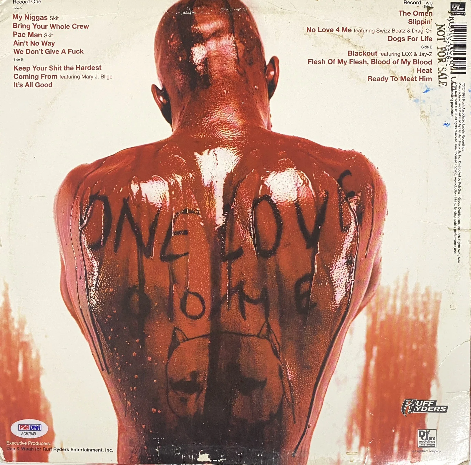 DMX — DMX Signed “Flesh of My Flesh, Blood of My Blood” Album - PSA, изображение 4