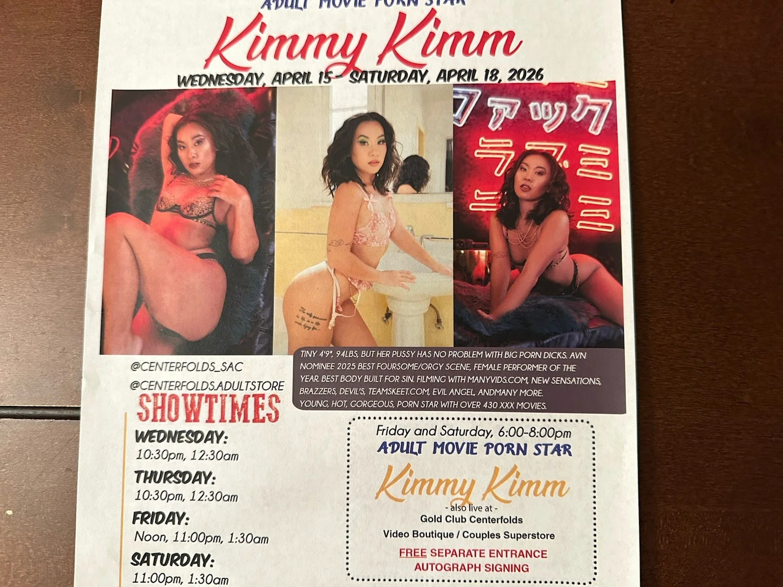 KIMMY KIMM — ACTRESS KIMMY KIMM HAND SIGNED 8X10 PHOTO Proof Photo, image 2