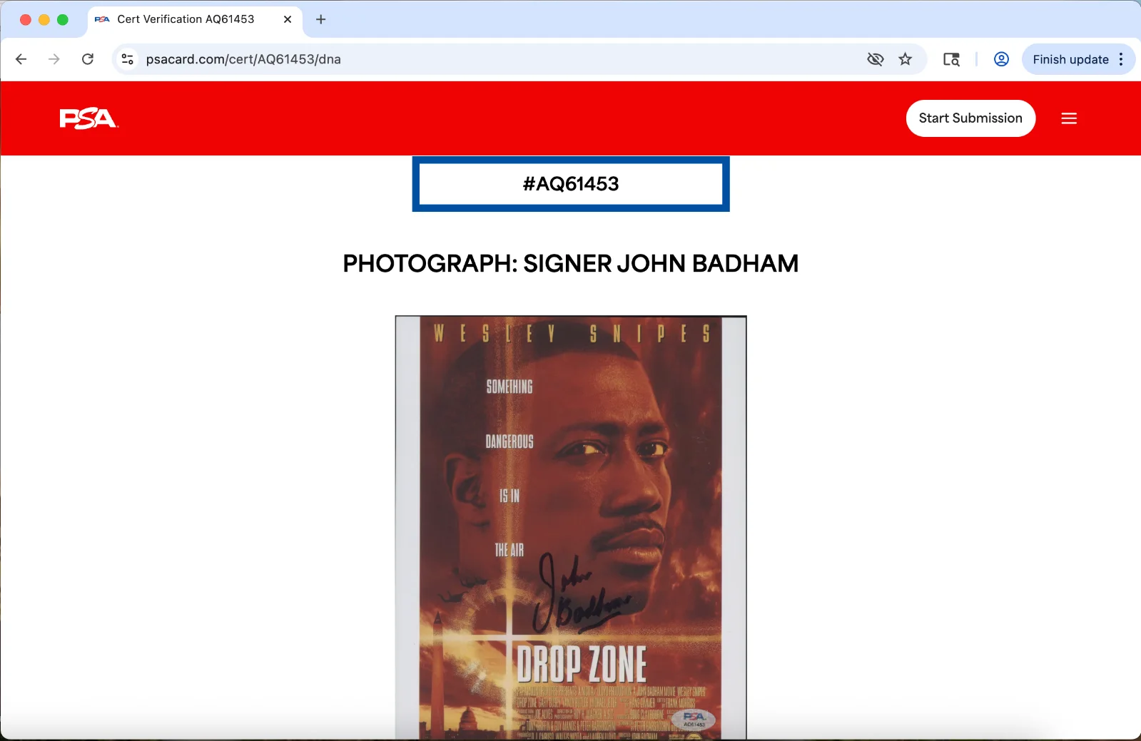 John Badham — John Badham signed 8x10 photo autograph PSA DNA director Drop Zone, image 3