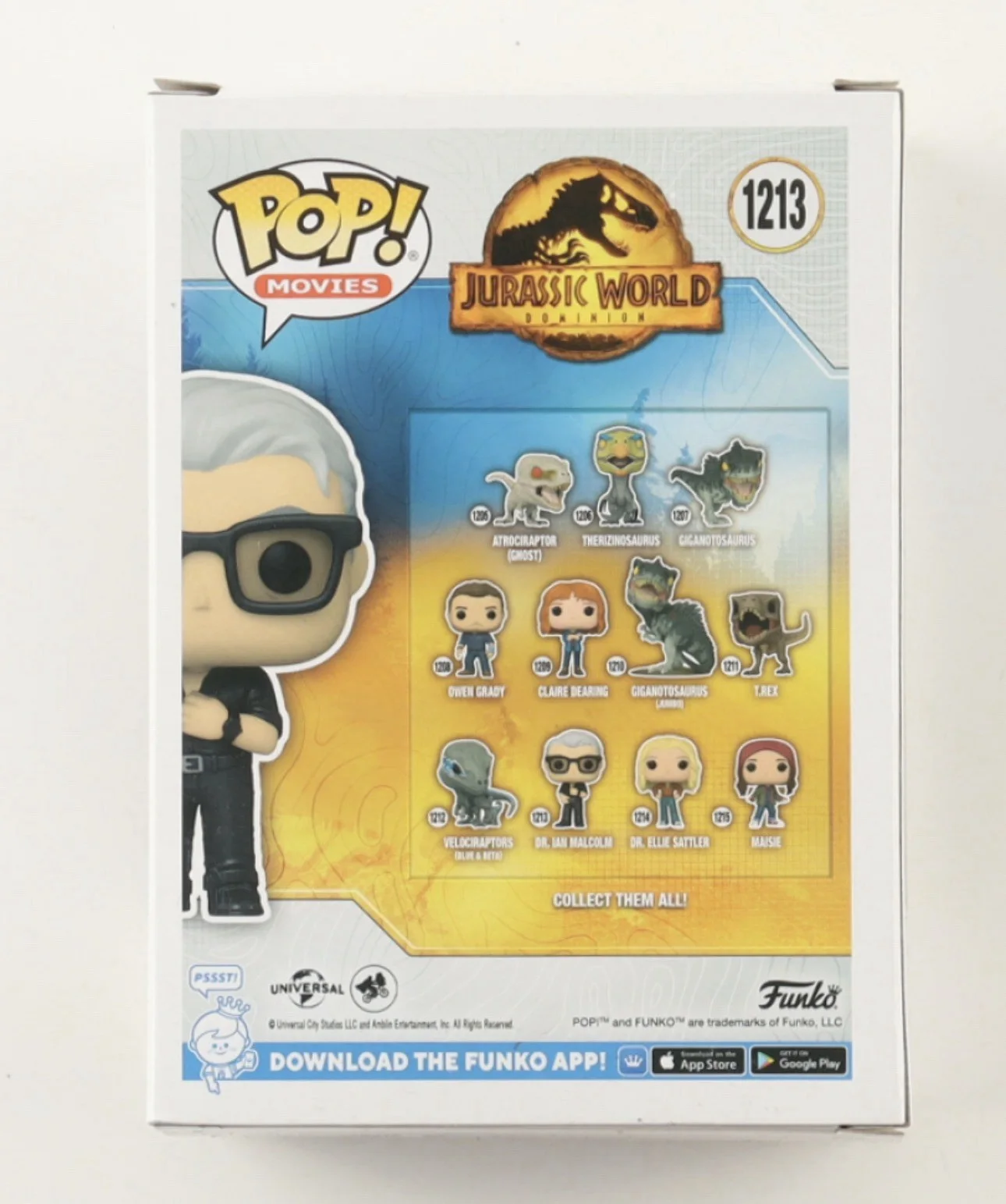 Jeff Goldblum — Jeff Goldblum Jurassic World Signed Dr. Ian Malcolm #1213 Funko Pop Figure PSA, изображение 4