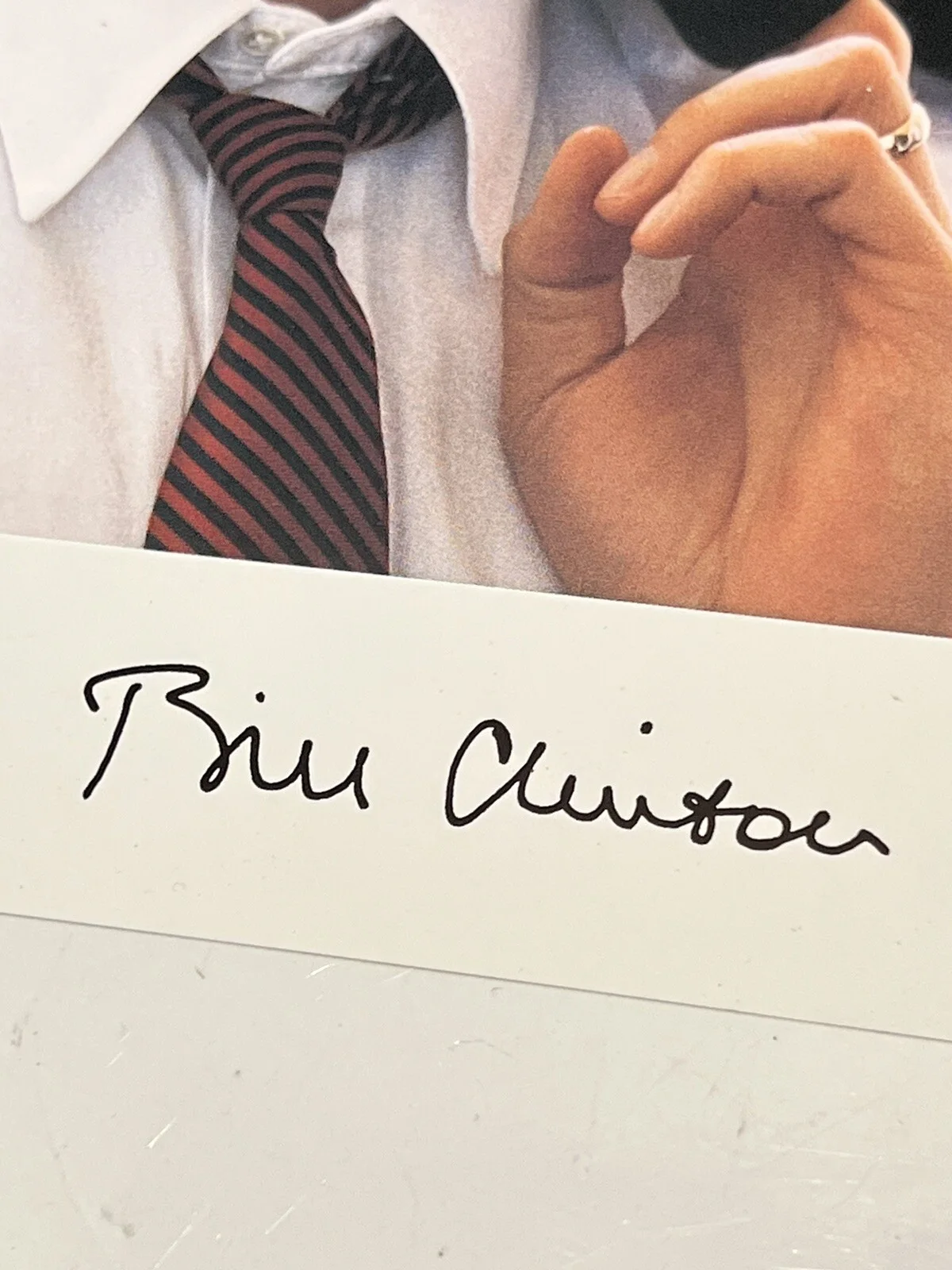 Bill Clinton — Bill Clinton autographed photo, Auto Sign, Signed Pic, Photo Of Hillary Clinton, изображение 2