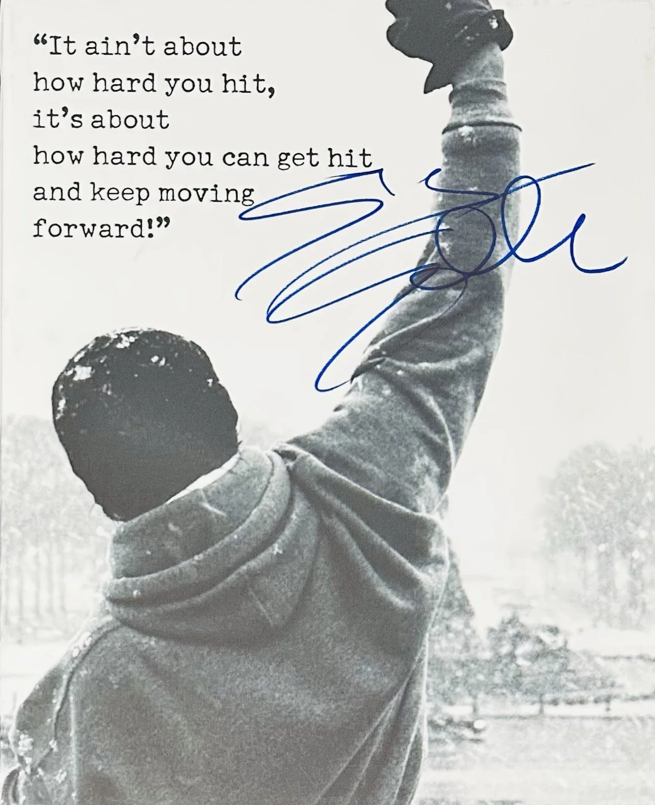 Sylvester Stallone — Sylvester Stallone Signed Canvas Rocky Movie Stallone Autographed Photo Proof, изображение 4