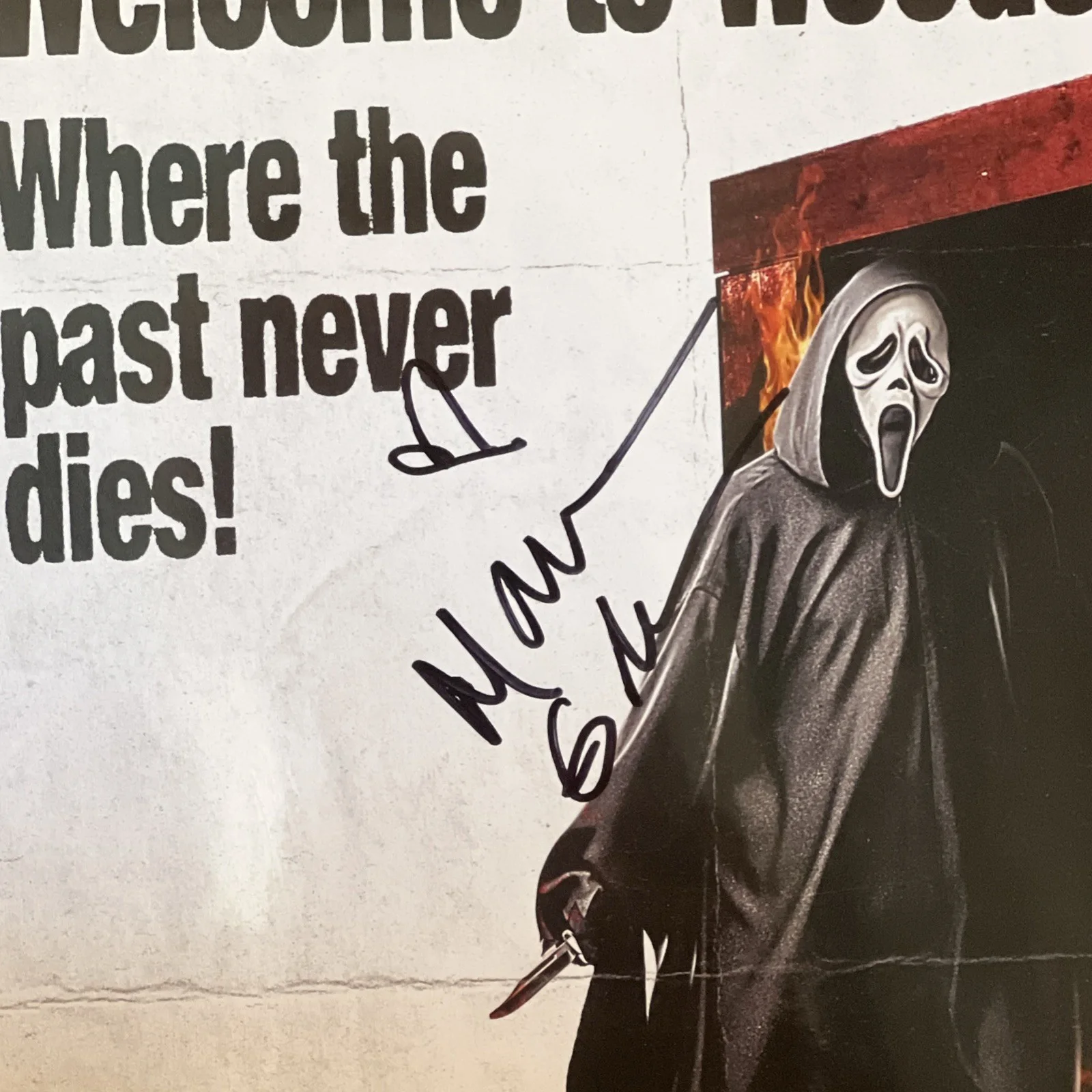 Courtney Cox, Matthew Lillard, Mckenna Grace, Isabel May — Courtney Cox ,Matthew Lillard & Mckenna Grace Signed Scream 7 Movie Poster PSA, изображение 4