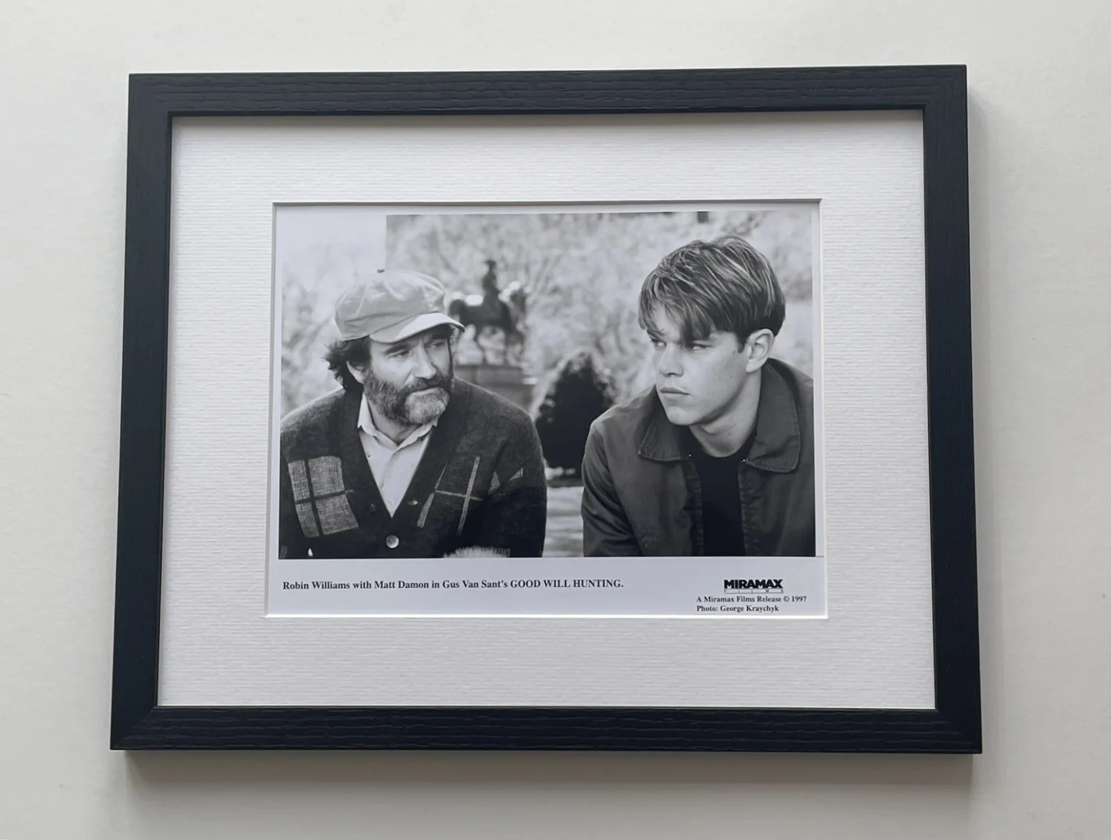Good Will Hunting Photo Original 8X10 Inch B&W Press Publicity Still: Framed, image 2