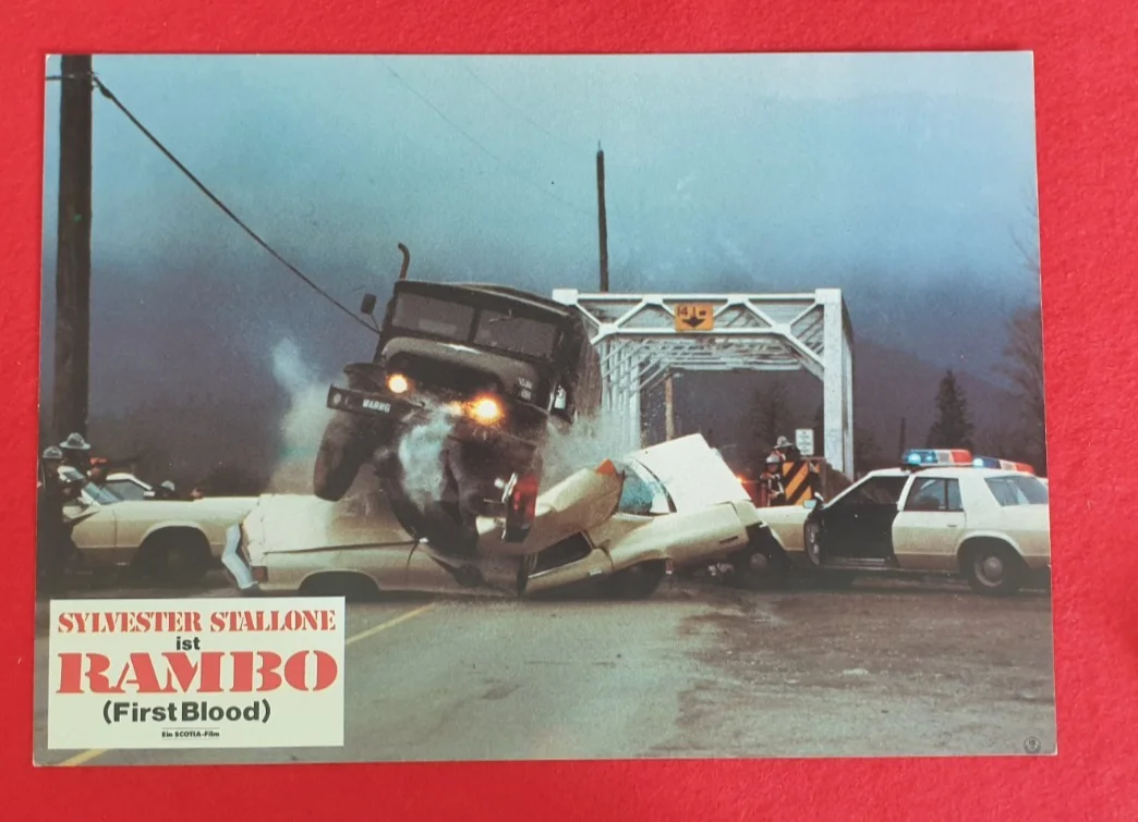First Blood (1982) Original German Lobby Cards Set of 10 30x21cm Rambo Stallone, image 4