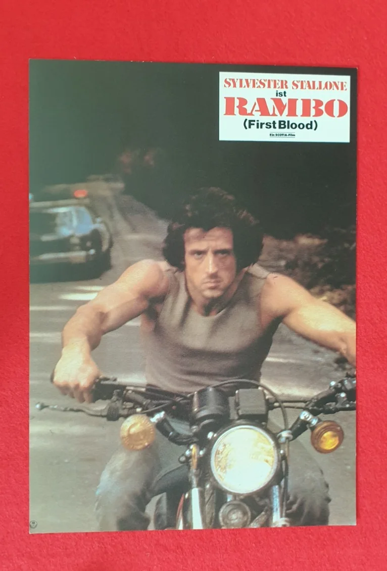 First Blood (1982) Original German Lobby Cards Set of 10 30x21cm Rambo Stallone, image 5
