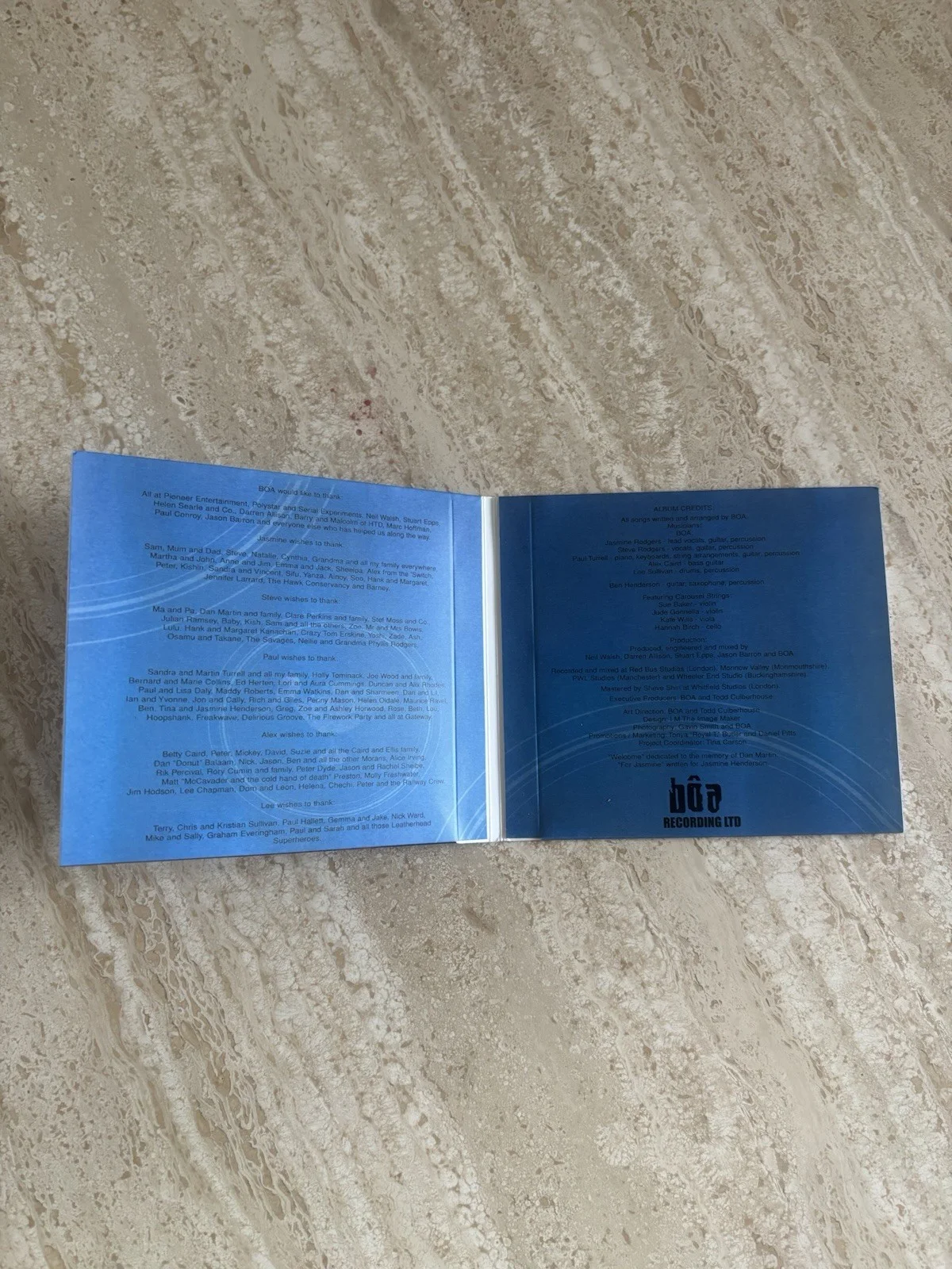 Boa - Twilight CD Cover Signed By Jasmine Rodger, and Alex Caird, image 3