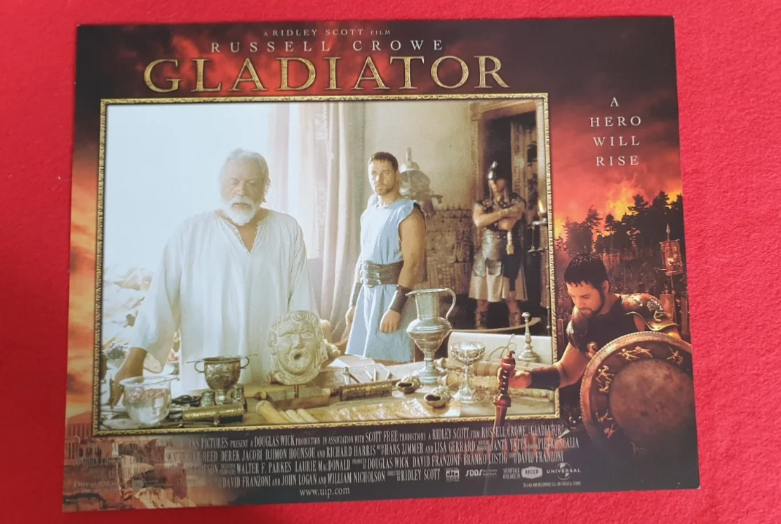 Gladiator (2000) Original UK Lobby Cards Set of 8 14x11 Russell Crowe Film Still, изображение 2