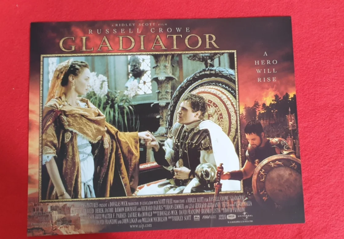 Gladiator (2000) Original UK Lobby Cards Set of 8 14x11 Russell Crowe Film Still, изображение 3