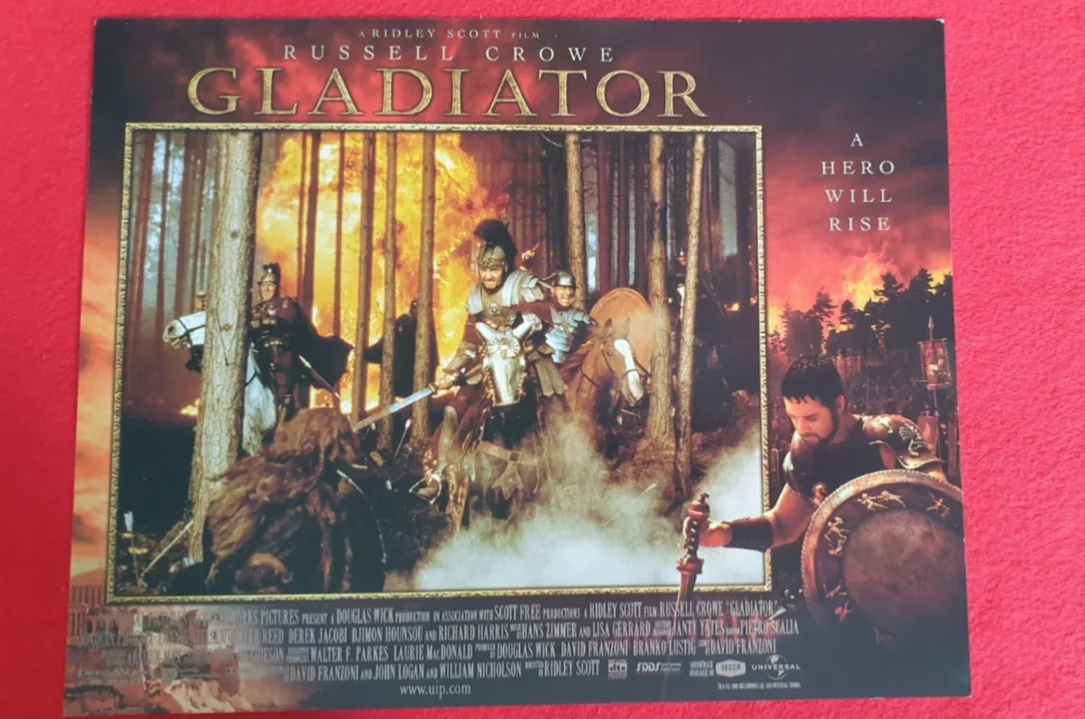 Gladiator (2000) Original UK Lobby Cards Set of 8 14x11 Russell Crowe Film Still, изображение 5
