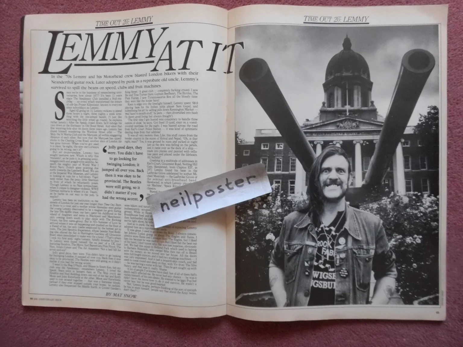 TIME OUT magazine (1988) LEMMY, GEORGE HARRISON, DAVID HOCKNEY, etc, изображение 2