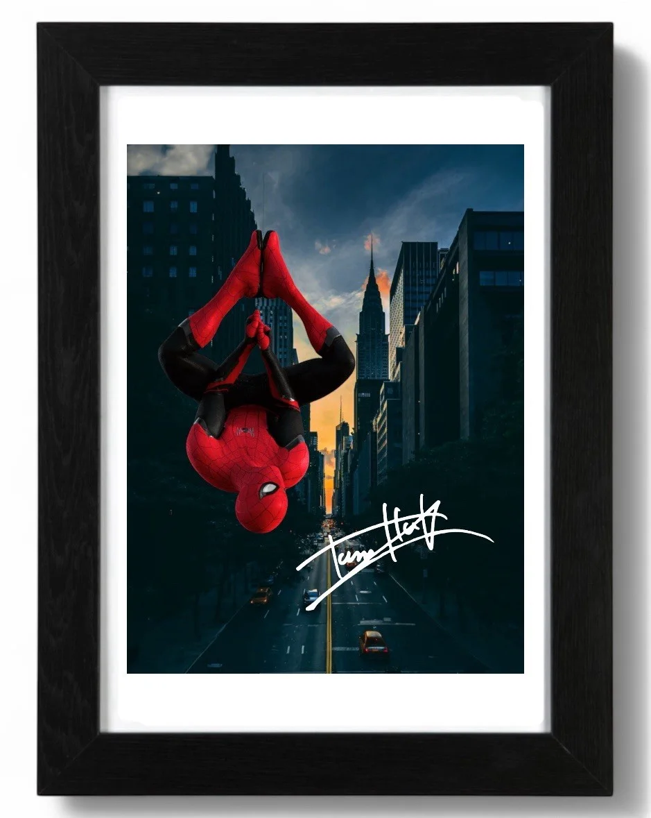 Tom Holland Signed Autograph PHOTO Pre Print Film 6x4/A4/A4 Framed Spiderman, image 2