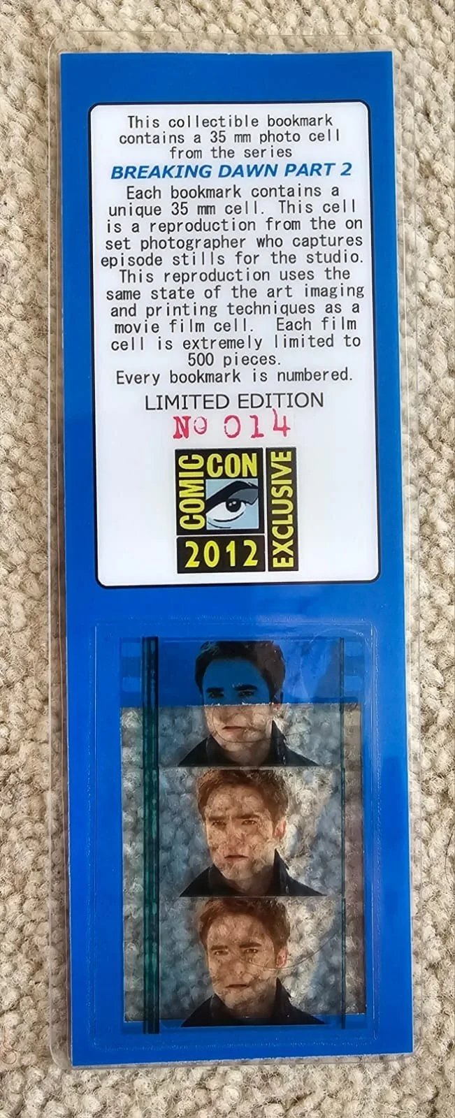 Twilight Official Breaking Dawn Pt 2 Limited Edition Film Cell Bookmark (no. 14), image 2