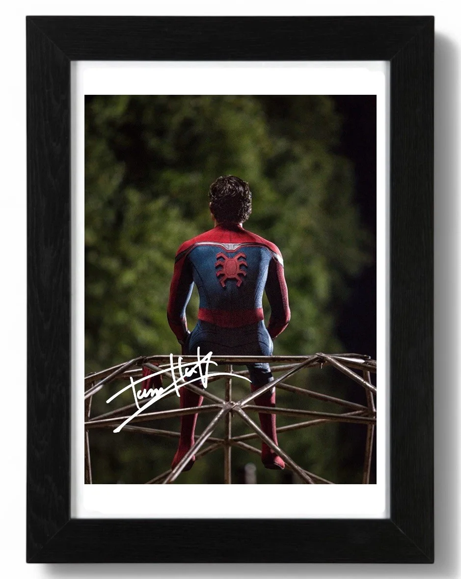 Tom Holland Signed Autograph PHOTO Pre Print Film 6x4/A4/A4 Framed Spiderman, image 2