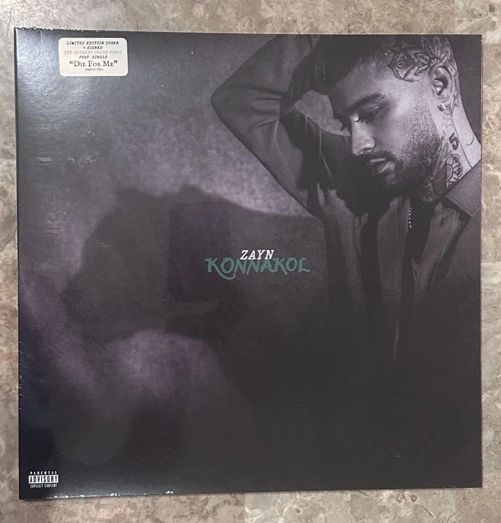 Zayn Malik — Zayn Malik Signed Konnakol Insert + Green Vinyl Limited Edition 5th Element LP, image 4