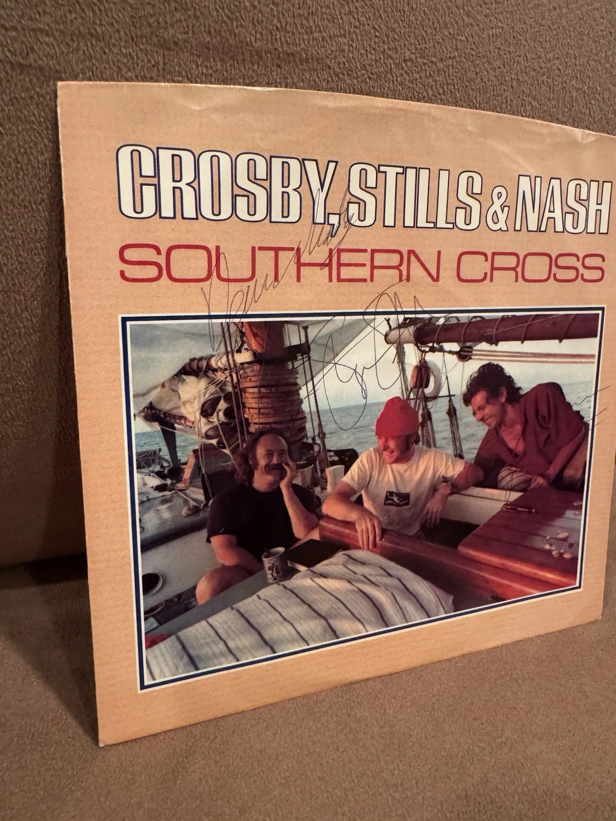 Crosby Still Nash Signed Autographed Southern Cross 45 JSA LOA, image 2