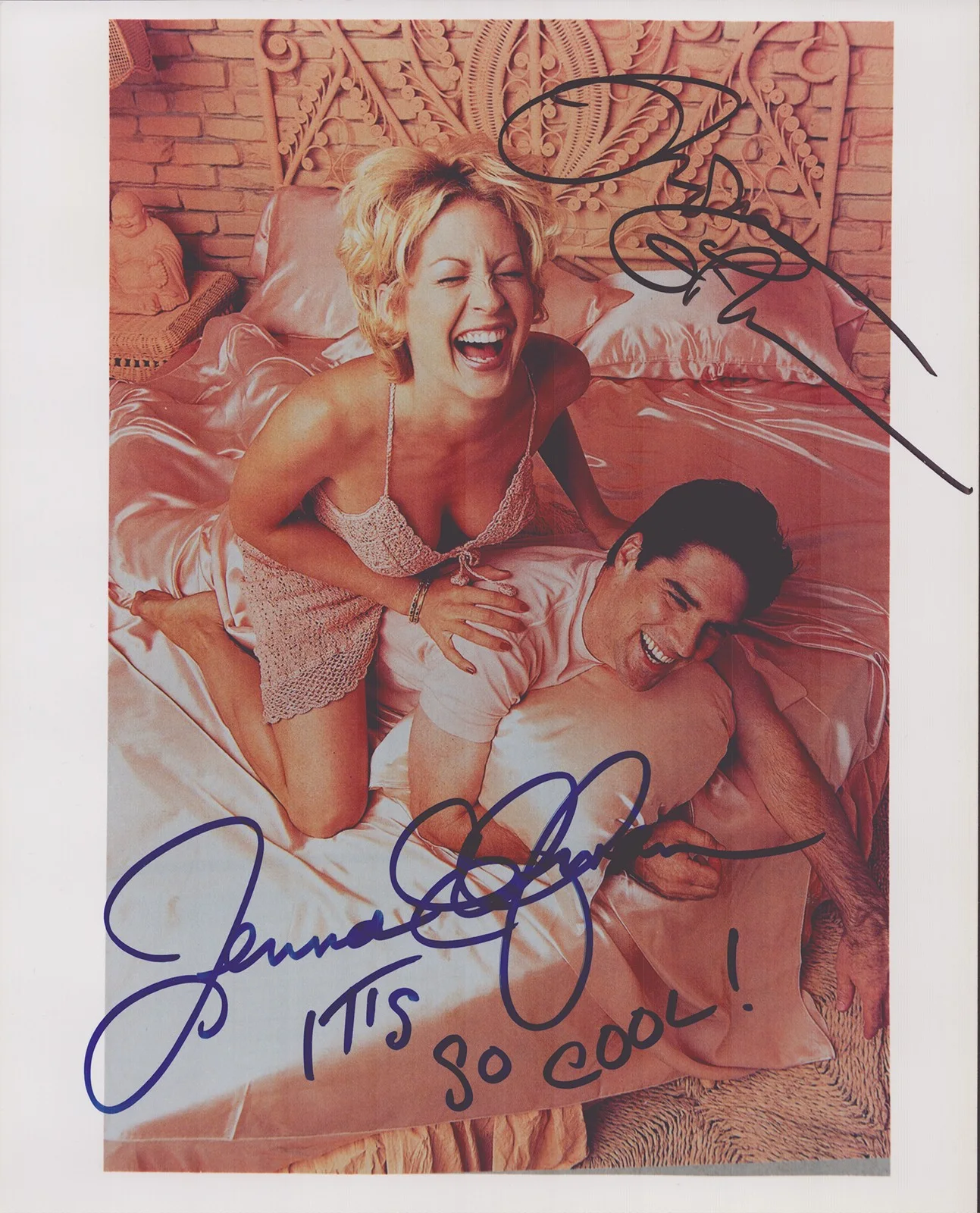Thomas Gibson, Jenna Elfman — DHARMA & GREG TV CAST - AUTOGRAPHED SIGNED PHOTOGRAPH WITH CO-SIGNERS