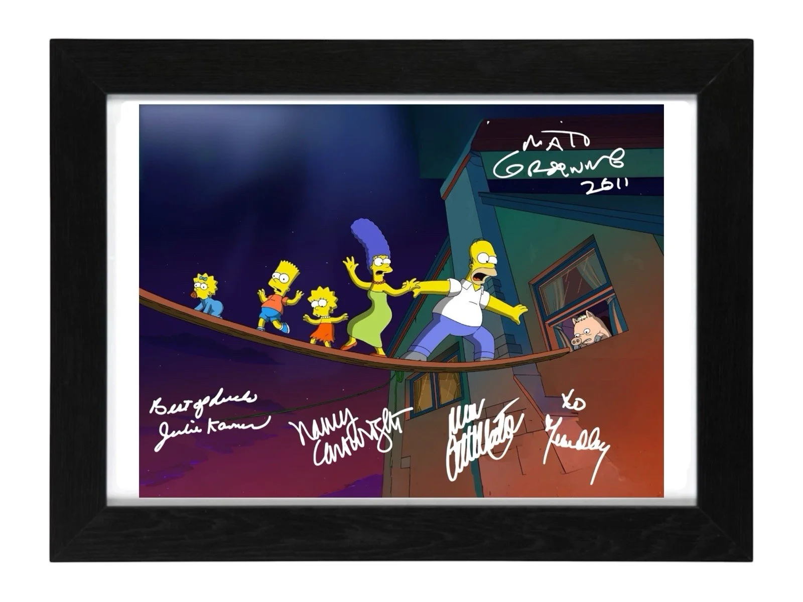 The Simpsons Thornton Signed Autograph PHOTO Pre Print Film 6x4/A4/A4 Framed, image 2