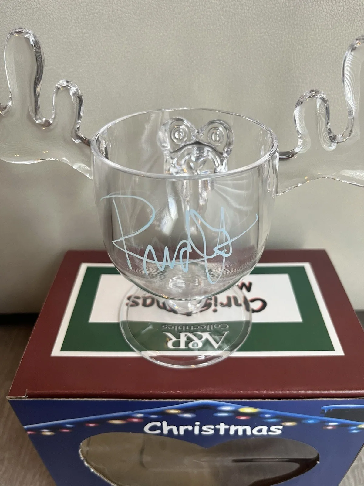 Randy Quaid — Randy Quaid Signed Cousin Eddie Moose Mug Beckett COA Christmas Vacation Auto, изображение 2
