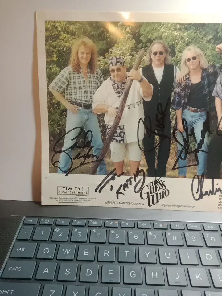 Autographed Guess Who Picture, image 2