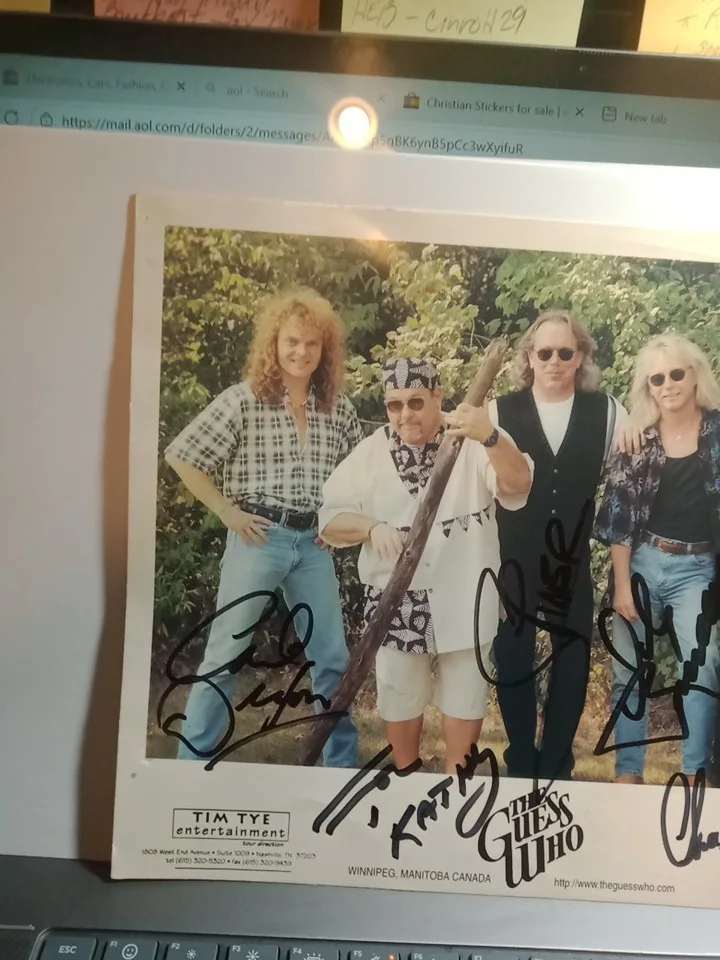 Autographed Guess Who Picture, image 4