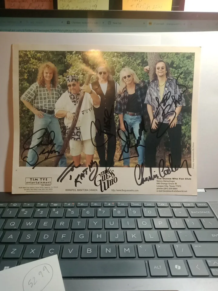 Autographed Guess Who Picture, image 5