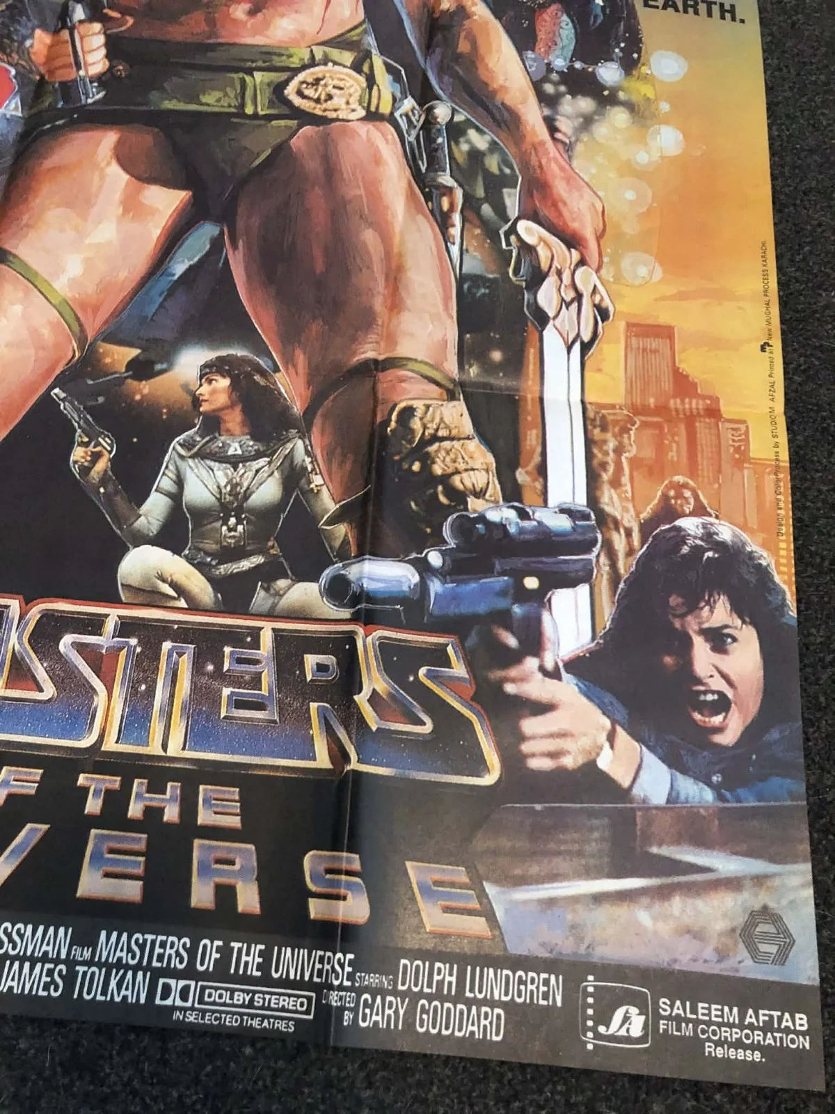 He Man /Pakistan Version Original Release Poster Very Rare, image 4