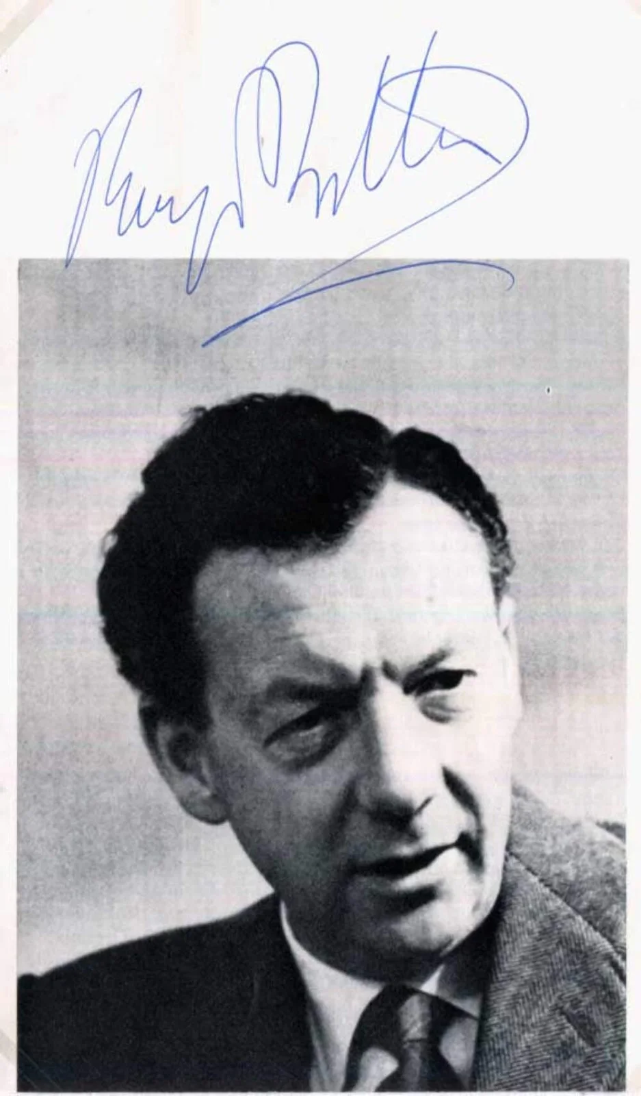 Benjamin Britten COMPOSER autograph, signed album page & mounted, image 2