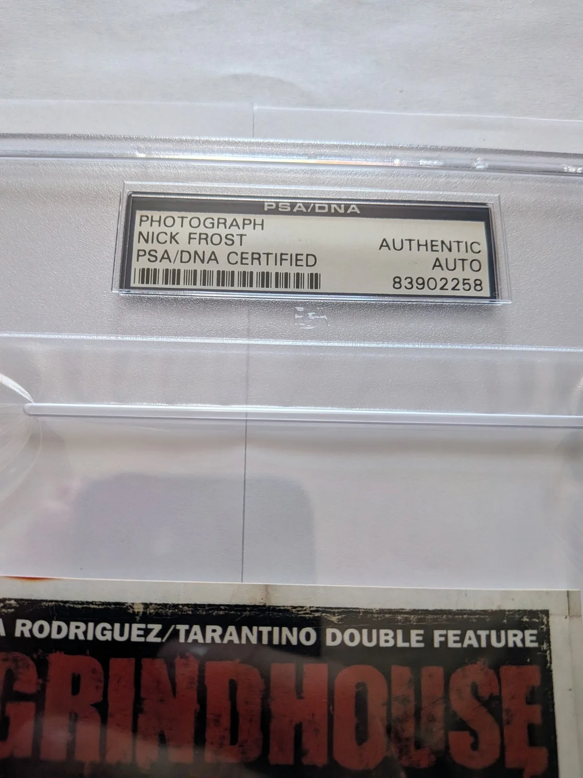 Nick Frost — Nick Frost Signed 4x6 PSA DNA Authentic Slabbed Auto 7x10 Case Grindhouse, image 2